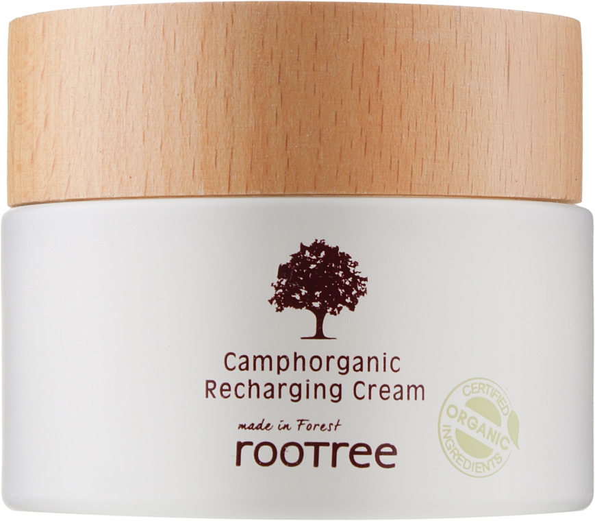 Зволожувальний крем для обличчя - Rootree Camphorganic Recharging Cream — фото N1