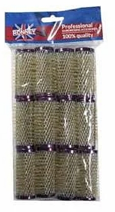 Бігуді для волосся 25/63 мм, коричневі - Ronney Professional Wire Curlers 024 braun — фото N1