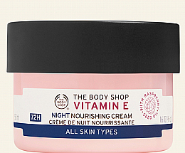 Духи, Парфюмерия, косметика Ночной увлажняющий крем для лица - The Body Shop Vitamin E Night Skin Cream 