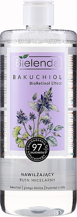 Зволожувальна міцелярна рідина - Bielenda Bakuchiol BioRetinol Effect — фото N3