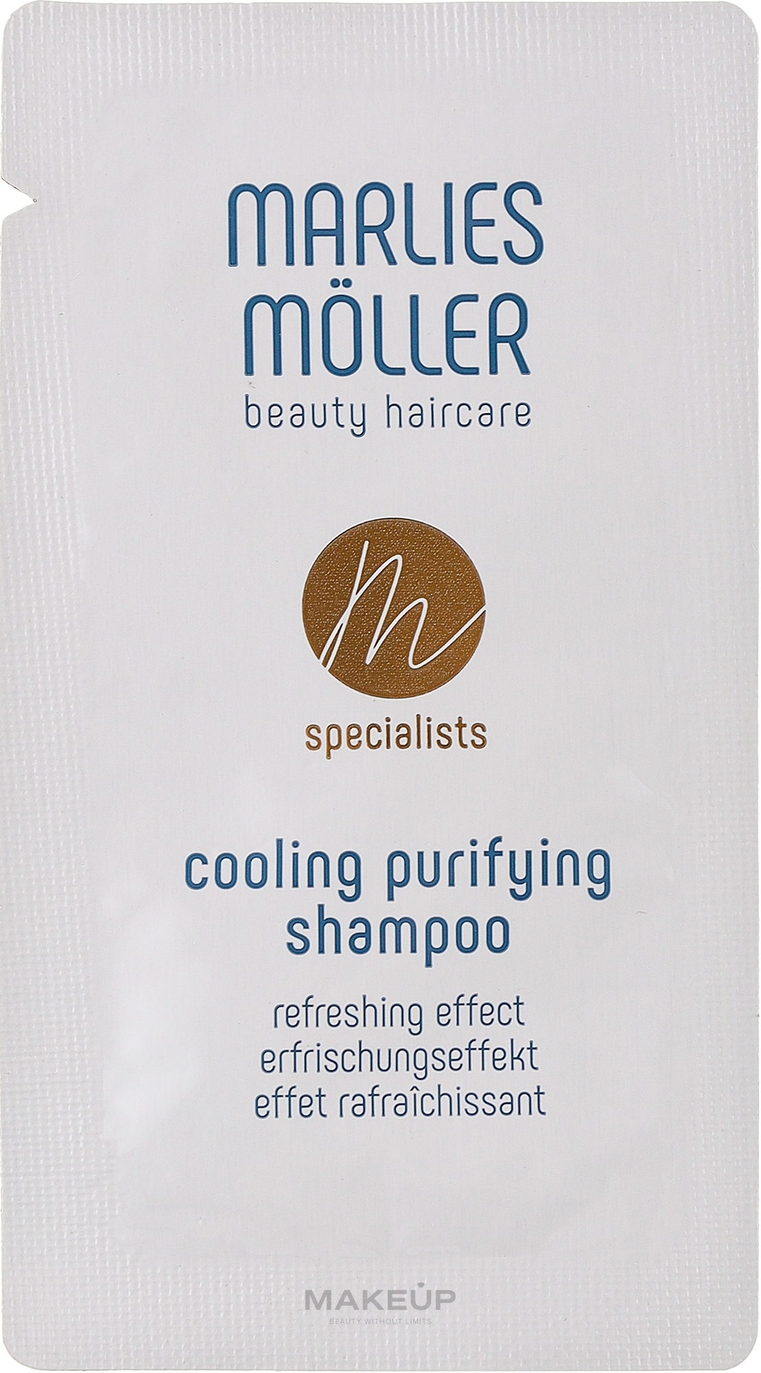 Охлаждающий очищающий шампунь - Marlies Moller Cooling Purifying Shampoo (пробник) — фото 7ml
