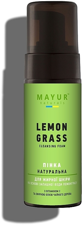 Натуральна пінка для вмивання "Лемонграс" для жирної шкіри - Mayur