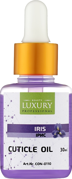 Олія для кутикули ароматизована "Ірис" - Beauty Luxury — фото N1