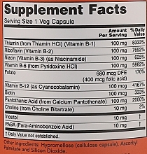 Витамин В-100 - Now Foods Vitamin B-100 Veg Capsules — фото N4