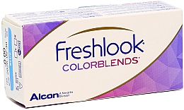 Кольорові контактні лінзи, 2 шт., brilliant blue - Alcon FreshLook Colorblends — фото N1