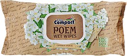 Парфумерія, косметика Вологі серветки з клапаном "Іспанський жасмин" - Ultra Compact Poem Wet Wipes