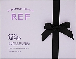 Парфумерія, косметика Набір - REF Cool Silver Set (shampoo/285ml+cond/245ml+treatment/125ml)