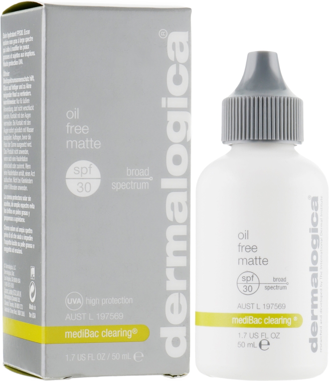 Дневной крем для жирной кожи - Dermalogica Medibac Clearing Oil Free Matte Block SPF30 — фото N1