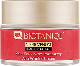 Парфумерія, косметика Крем для обличчя проти зморщок 50+ - Maurisse Biotaniqe Dermoskin Expert Viper Venom Botulin Effect Anti-Wrinkle Cream 50+