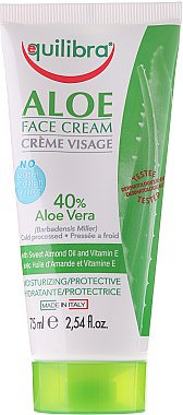 Натуральный крем для лица с Алоэ вера - Equilibra Aloe Face Cream — фото N1