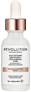 Сыворотка увлажняющая для кожи под глазами - Revolution Skincare 5% Caffeine Solution + Hyaluronic Acid
