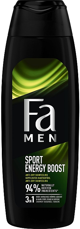 Гель для душа с ароматом гуараны и женшеня - Fa Men Sport Energy Boost — фото N1
