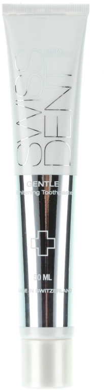 Отбеливающая зубная паста для чувствительных зубов - SWISSDENT Gentle Whitening Toothpaste — фото N1