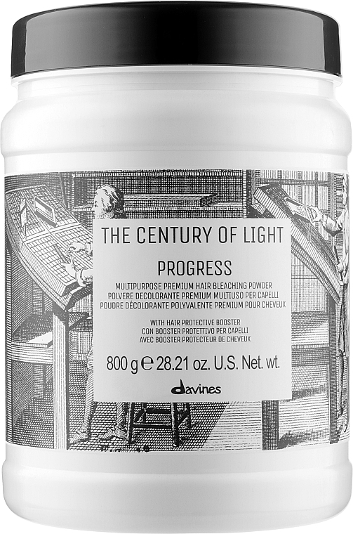 Премиальная универсальная обесцвечивающая пудра - Davines The Century of Light Progress Multipurposr Premium Hair Bleaching Powder — фото N1