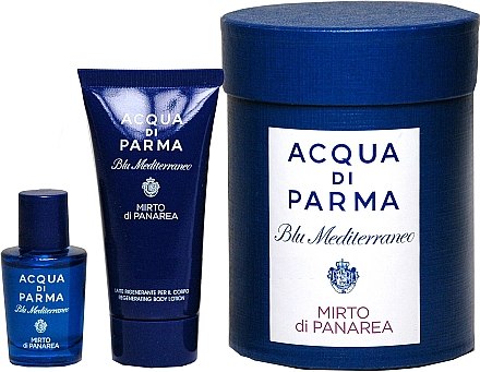 Acqua di Parma Blu Mediterraneo Mirto di Panarea - Набір (edt/mini/5ml + sh/gel/20ml) — фото N1