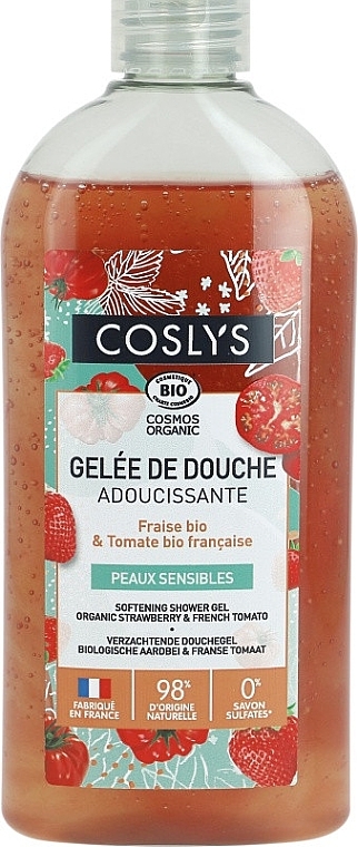 Пом'якшувальний гель для душу "Полуниця і томат" - Coslys Softening Shower Gel — фото N1