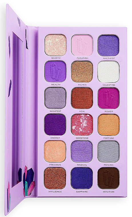 Палетка для макіяжу - I Heart Revolution Book Of Spells Eyeshadow Palette Fortunes And Crystals — фото N3