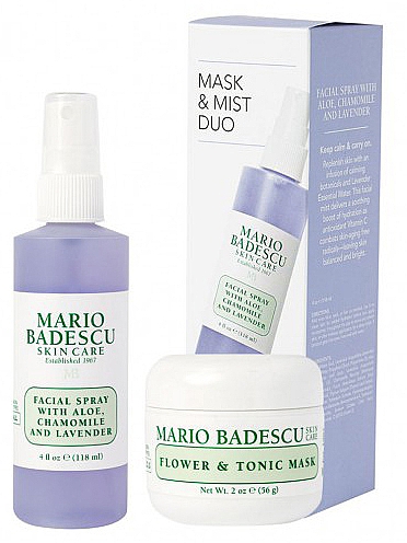 Набір - Mario Badescu Lavender Mask & Mist Duo Set (mask/56g + spray/118ml) — фото N1