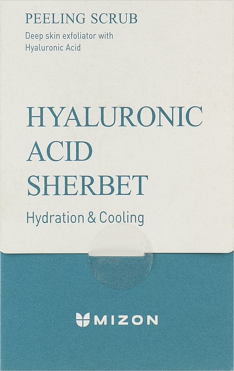 Пілінг-скраб для обличчя з гіалуроновою кислотою - Mizon Hyaluronic Acid Sherbet Peeling Scrub — фото N1