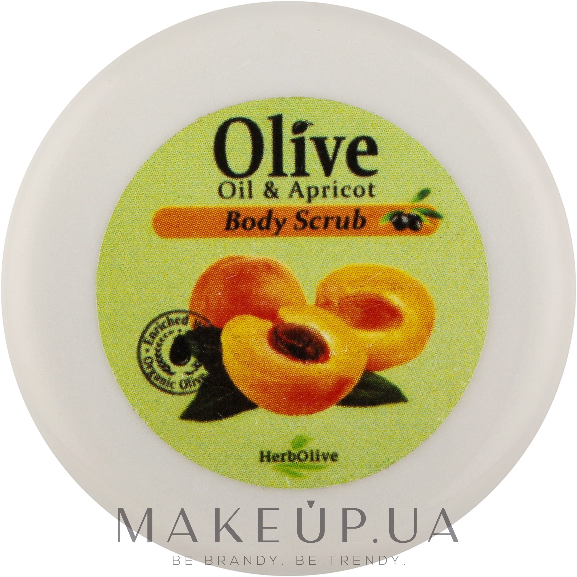 Відлущувальний крем-скраб "Абрикоса" - Madis HerbOlive Body Scrub Cream Apricot — фото 20ml