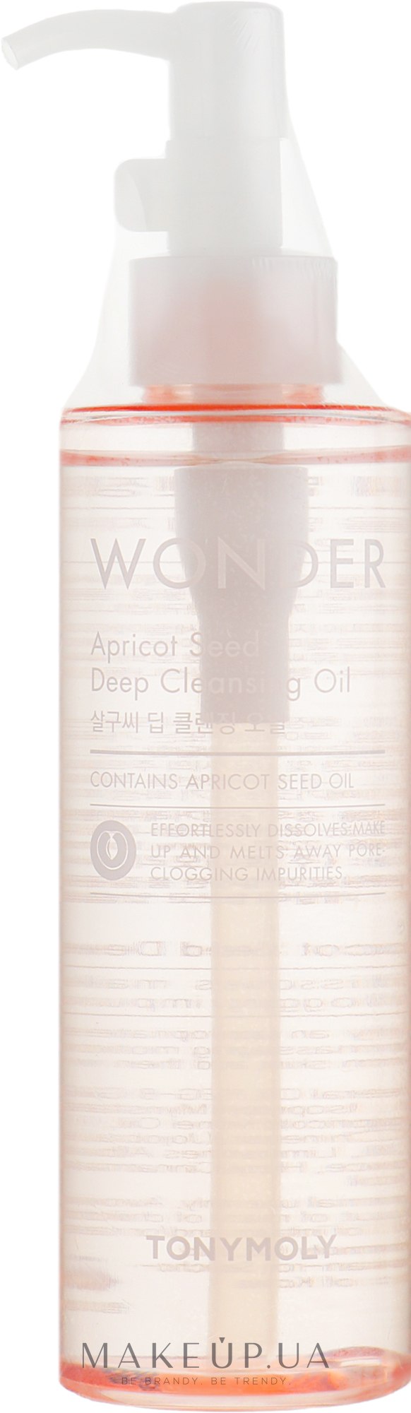 Олія для обличчя - Tony Moly Wonder Apricot Seed Deep Cleansing Oil — фото 190ml
