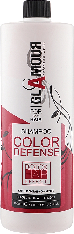 Шампунь для сохранения цвета окрашенных, осветленных и мелированных волос - Erreelle Italia Glamour Professional Shampoo Color Defense — фото N3