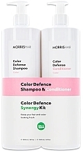 Парфумерія, косметика Набір - Morris Hair Color-Defense Synergy Kit (Shmp/1000ml + cond/1000ml)