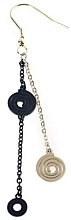 Сережки жіночі, кола на підвісці, золотисті - Lolita Accessories — фото N1