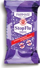 Парфумерія, косметика Вологі антибактеріальні серветки "Stop Flu" - Farmasi Stop Flu Wet Wipes