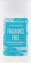 Натуральный дезодорант - Schmidt's Deodorant Sensitive Skin Fragrance Free Stick — фото N4