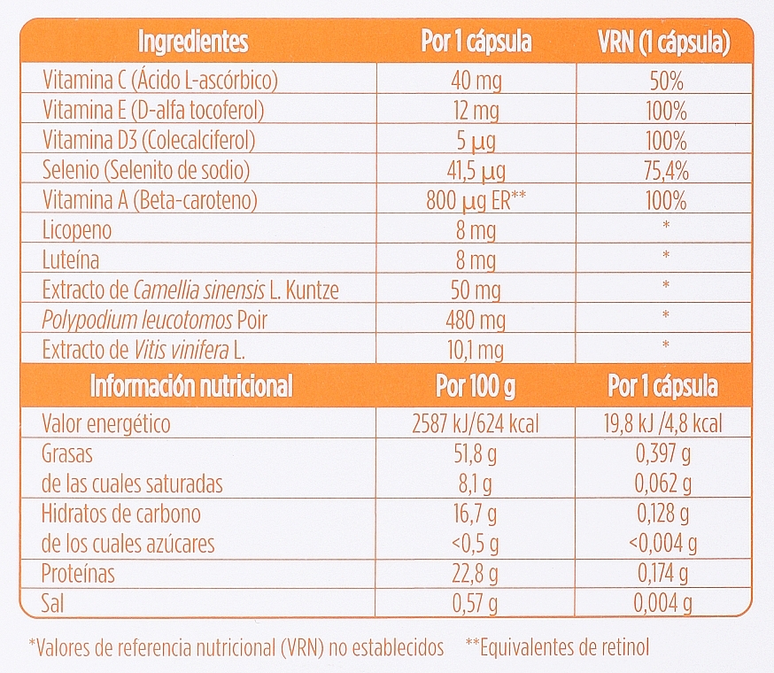 Пищевая добавка - Isdin SunIsdin 30 Capsules VitAox Ultra — фото N3