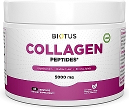 Морской коллаген с гиалуроновой кислотой и витамином С, 5000 мг - Biotus Collagen Peptid — фото N1