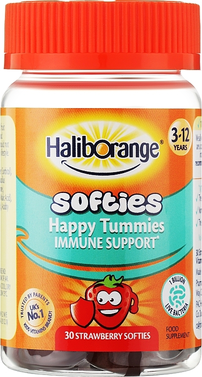 Комплекс для пищеварения для детей - Haliborange Kids Happy Tummies — фото N1