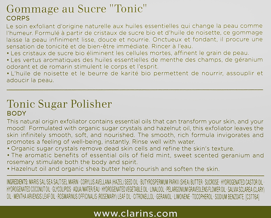 Скраб для тіла - Clarins Aroma Body Tonic Sugar Polisher — фото N3