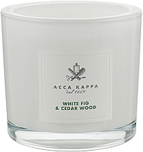 Духи, Парфюмерия, косметика Ароматическая свеча "White Fig & Cederwood" - Acca Kappa Scented Candle