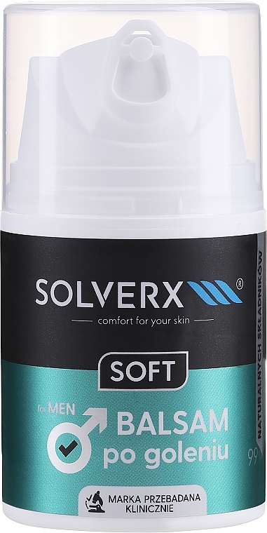 Бальзам після гоління - Solverx Men Soft Balm After Shaving — фото N1