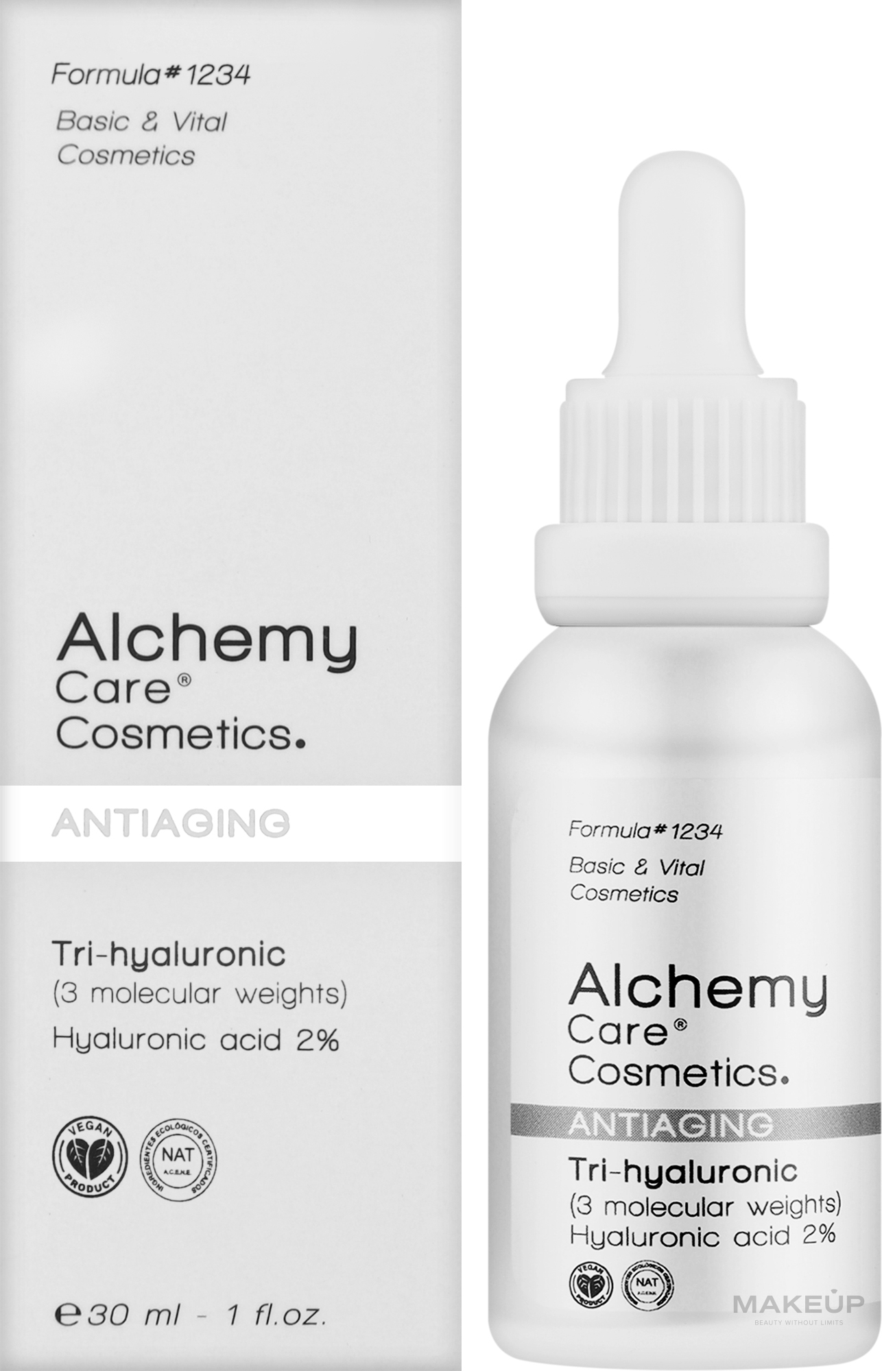 Антивозрастная сыворотка для лица - Alchemy Care Cosmetics Antiaging Tri-Hyaluronic — фото 30ml