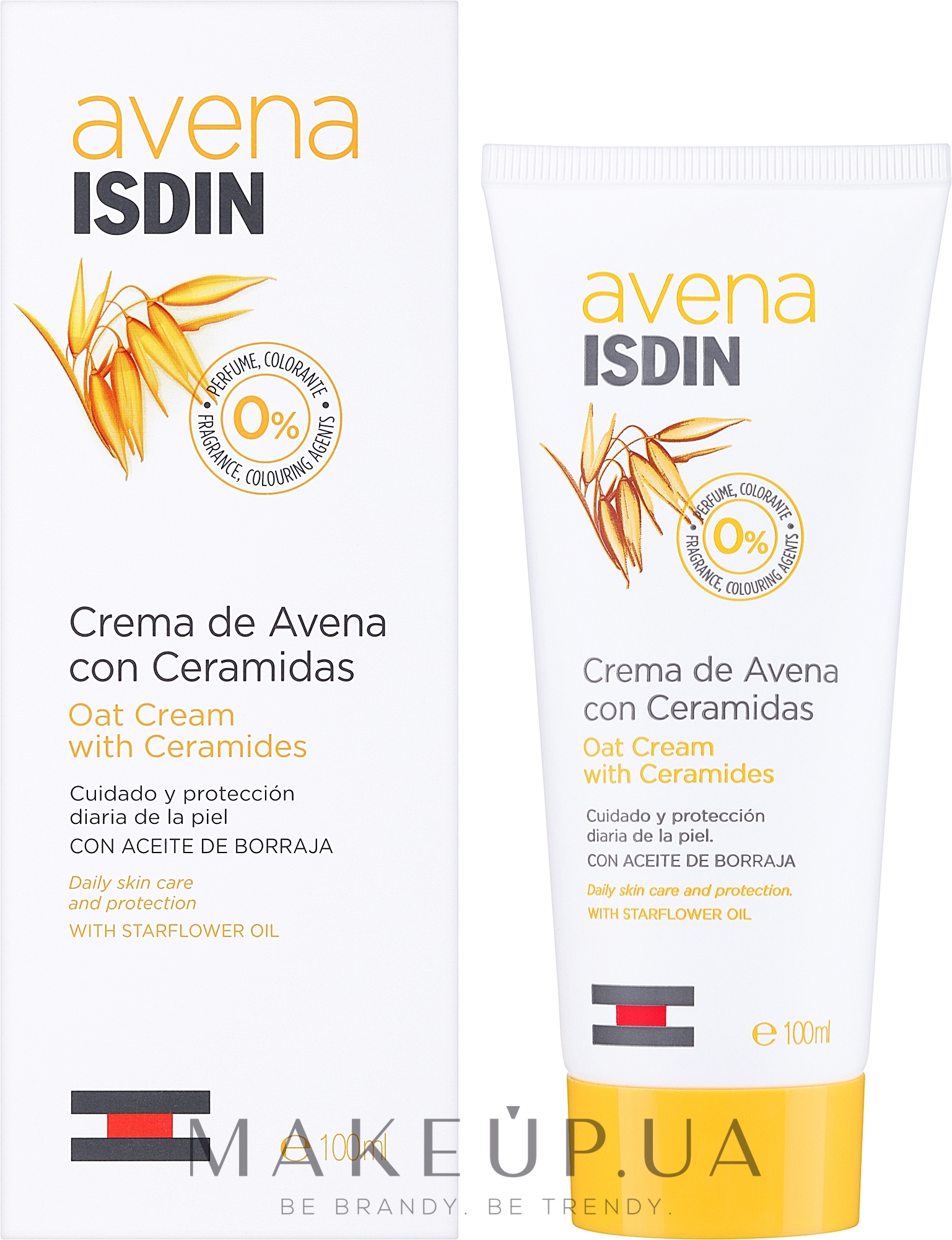 Овсяный крем с керамидами для лица и тела - Isdin Avena Oatmeal Cream With Ceramides — фото 100ml