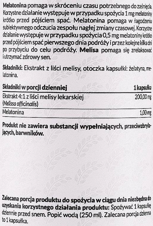 Диетическая добавка "Мелатонин с мелиссой " - PharmoVit Classic Melatonin Melissa — фото N2