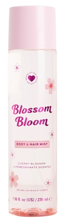 Парфумований спрей для тіла та волосся - I Heart Revolution Blossom Bloom Body And Hair Mist — фото N1