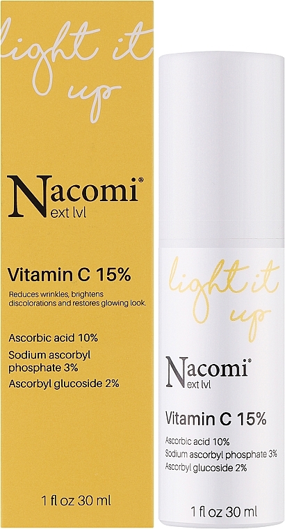 Сыворотка для лица с 15 % витамином С - Nacomi Next Level Vitamin C 15%  — фото N2