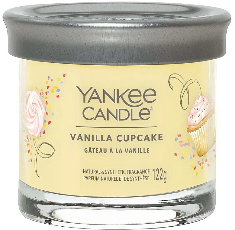 Ароматическая свеча на подставке "Ванильный кекс", 1 фитель - Yankee Candle Vanilla Cupcake Tumbler — фото N1