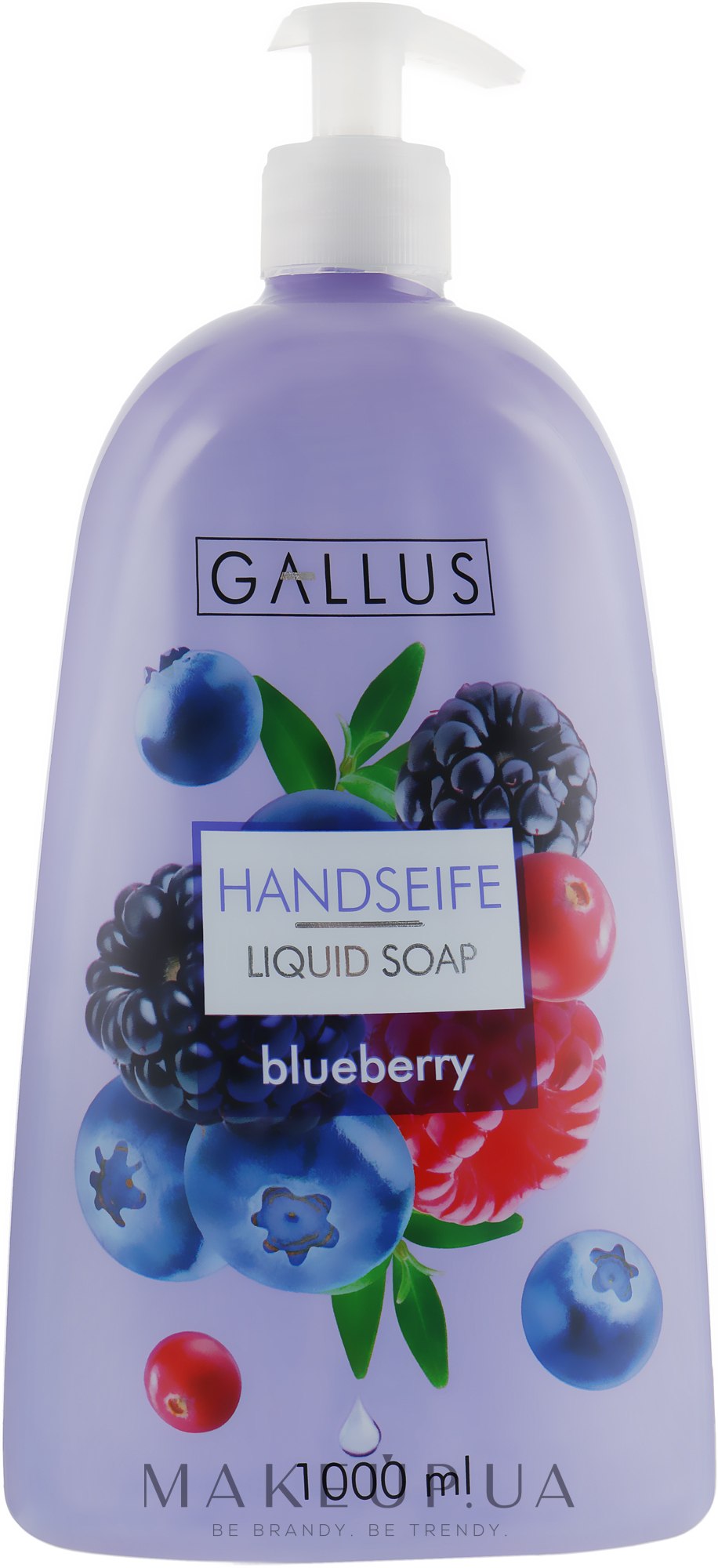 Рідке мило для рук "Чорниця" - Gallus Soap — фото 1000ml