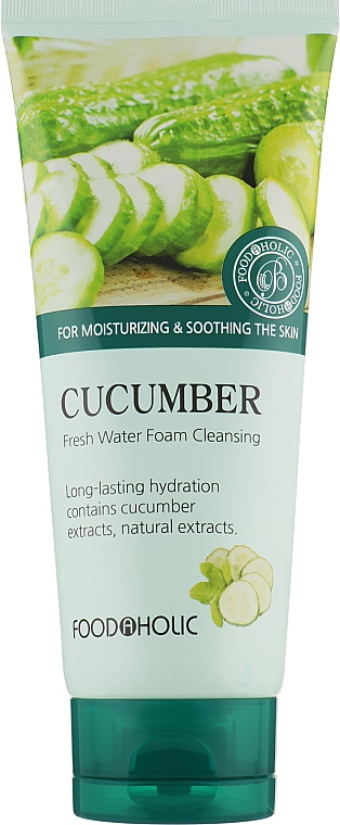 Пенка для умывания лица с экстрактом огурца - Food a Holic Cucumber Fresh Water Foam Cleansing