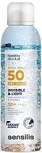 Солнцезащитный спрей для тела - Sensilis Invisible & Light Dry Touch Body Spray SPF50+ — фото N1