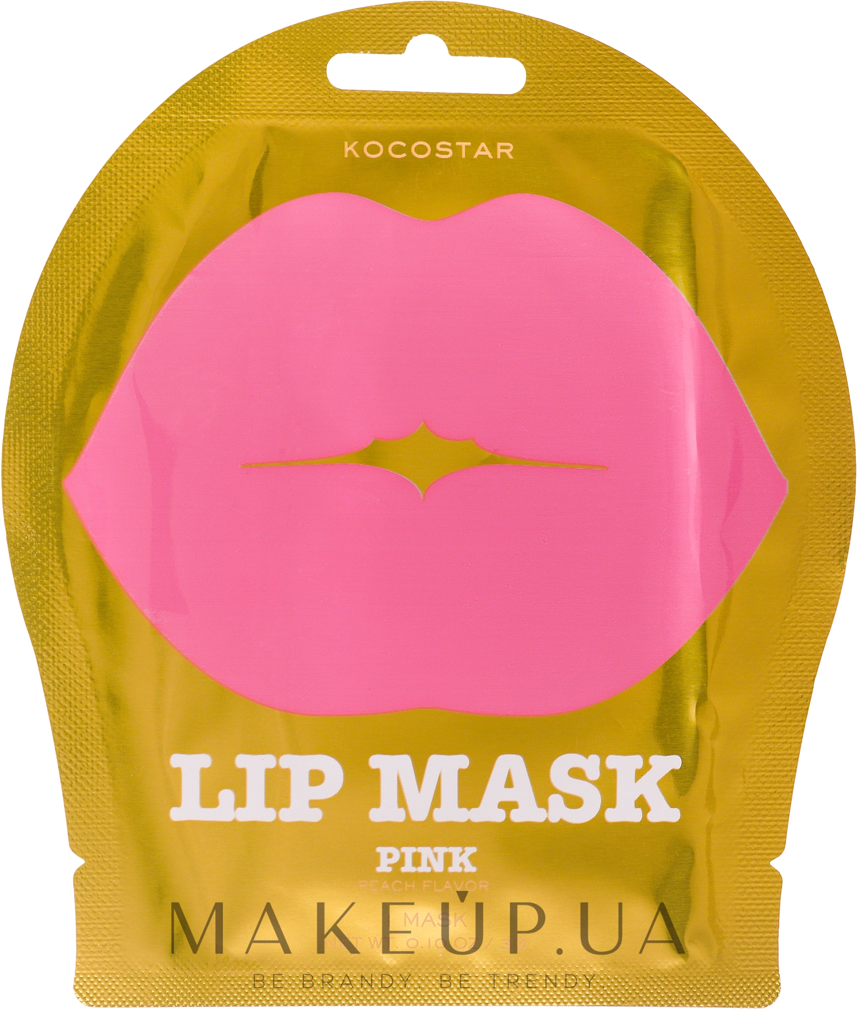 Гидрогелевая маска для губ с ароматом персика - Kocostar Lip Mask Pink — фото 1шт
