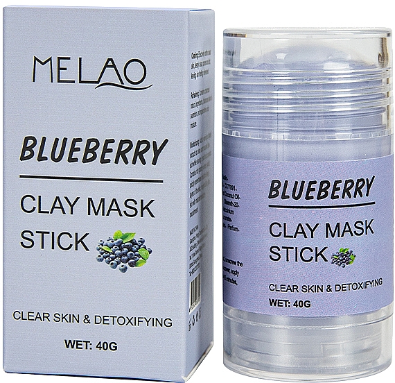 Маска-стик для лица "Blueberry" - Melao Blueberry Clay Mask Stick — фото N1