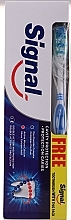 Набор с синей щеткой - Signal Cavity Protection Toothpaste (toothpaste/100ml + t/brush/1pc) — фото N1