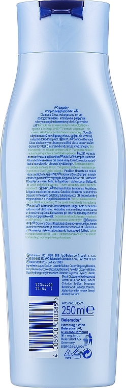 Шампунь "Ослепительный Бриллиант" с кератином - NIVEA Hair Care Diamond Gloss Shampoo — фото N6