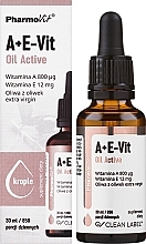 Витамины "A+E-Vit" в каплях - Pharmovit Clean Label A+E-Vit Oil Active — фото N2